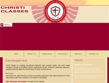 Tablet Screenshot of christiclasses.com